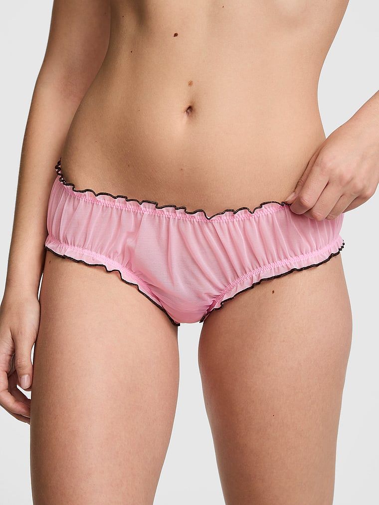 Marszczone majtki cheeky PINK Wink