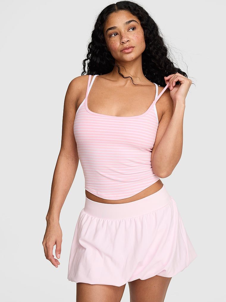 Top All-Day Cotton z ozdobnymi ramiączkami