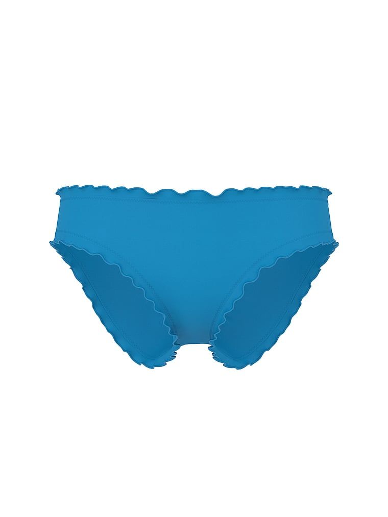Dół od bikini Ruched Cheeky. Produkt ma kolor niebieski i pochodzi z kolekcji Victoria's Secret Swim. 