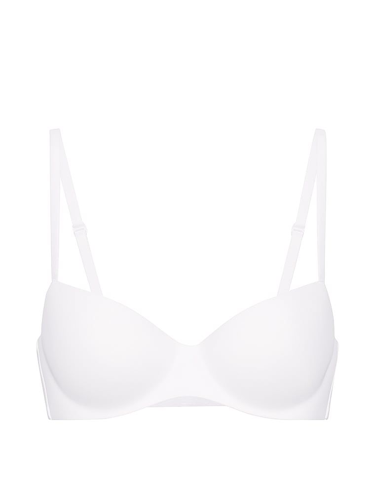 Biustonosz lekko usztywniany balkonetka FlexFactor. Produkt ma kolor biały i pochodzi z kolekcji Body by Victoria. 