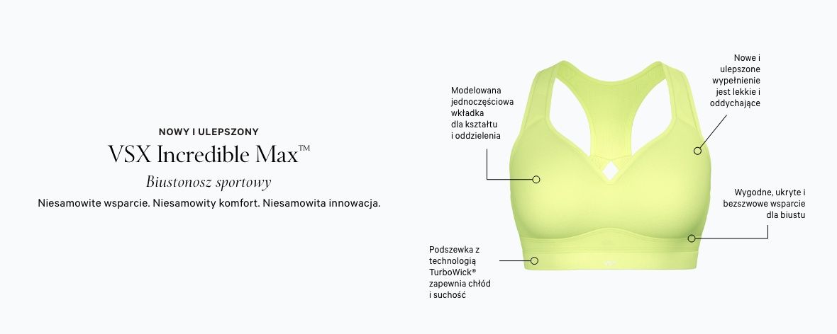 VS PL Biustonosze sportowe Incredible MAX
