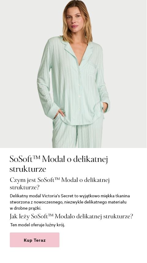 Modelka we flanelowej piżamie