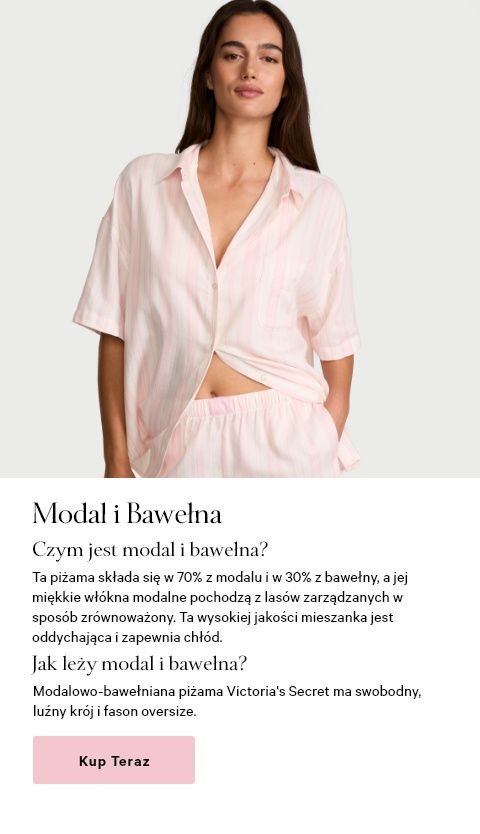 Modelka w piżamie